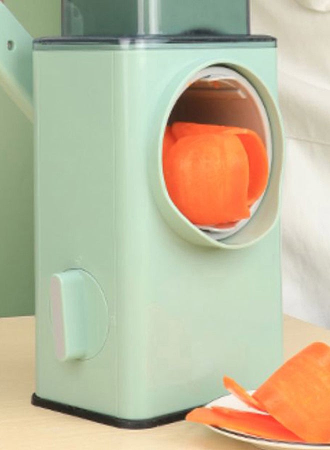 DPT Vegetables and fruit slicer, Manual Vegetables slicer, Green, Size 13.5*9.5*28.5 Cm - Image 2