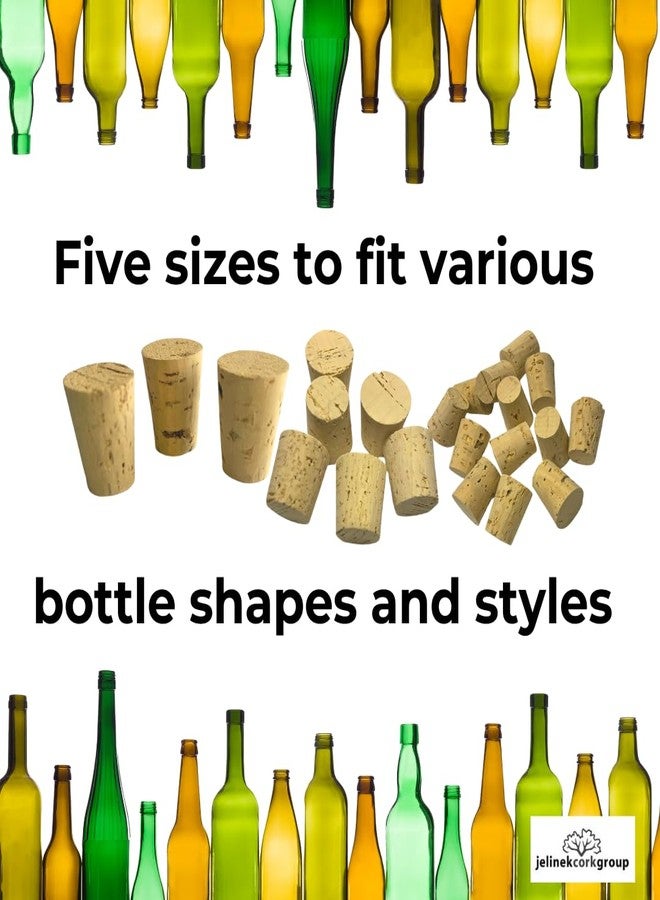 Jelinek Cork Group Jelinek Cork Assorted Size Tapered Stoppers - 45 Pcs - Image 5