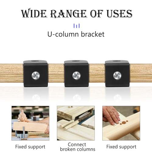 Xingwenhao U Brackets for 1" Panels, 10 Pcs U Bracket for Mounting Stamped Alloy Steel, Thickness 0.1 inch Installation U Shaped Fasteners Brackets, 1⅛ x 1⅛ x 1¾ Inch (30x30x45mm) - Image 5
