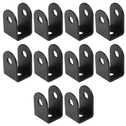 Xingwenhao U Brackets for 1" Panels, 10 Pcs U Bracket for Mounting Stamped Alloy Steel, Thickness 0.1 inch Installation U Shaped Fasteners Brackets, 1⅛ x 1⅛ x 1¾ Inch (30x30x45mm) - Image 1