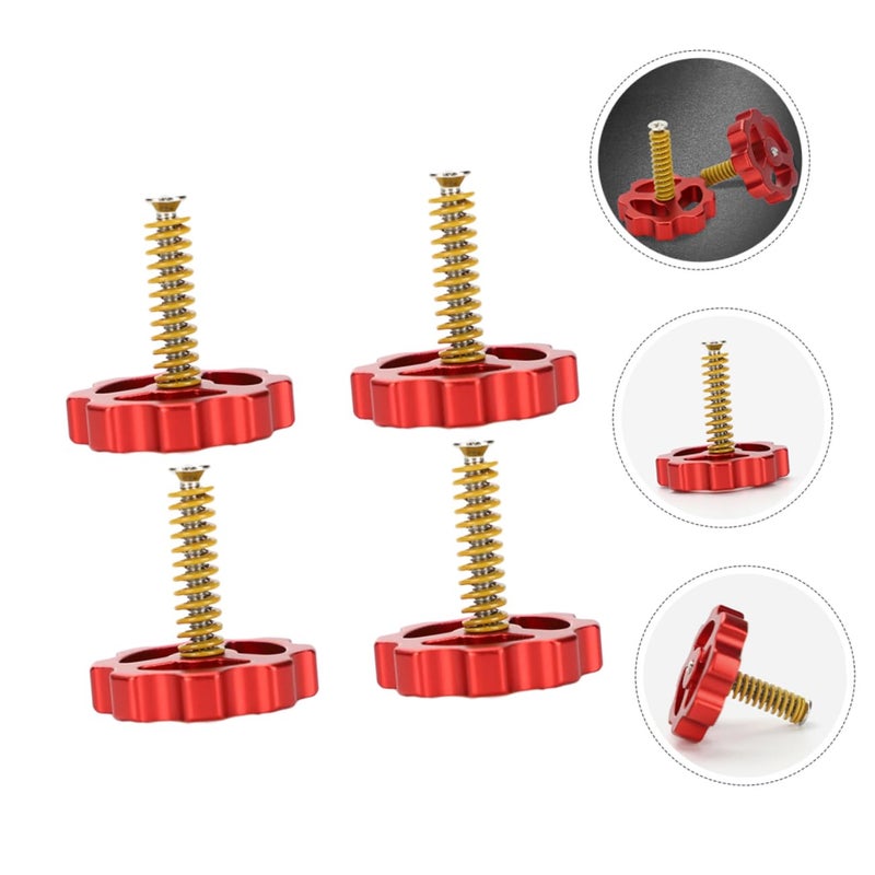M4 Hot Bed Leveling Nut Set 4pcs Spring Screws for 3D Printer Easy Adjustment - Image 4