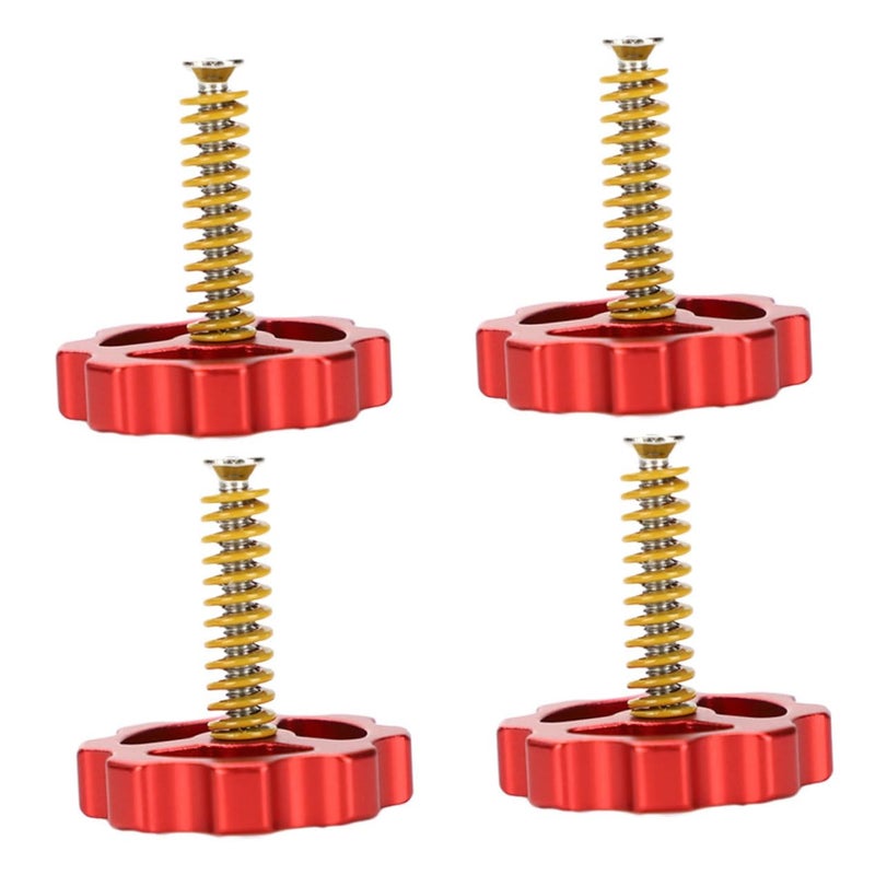 M4 Hot Bed Leveling Nut Set 4pcs Spring Screws for 3D Printer Easy Adjustment - Image 2