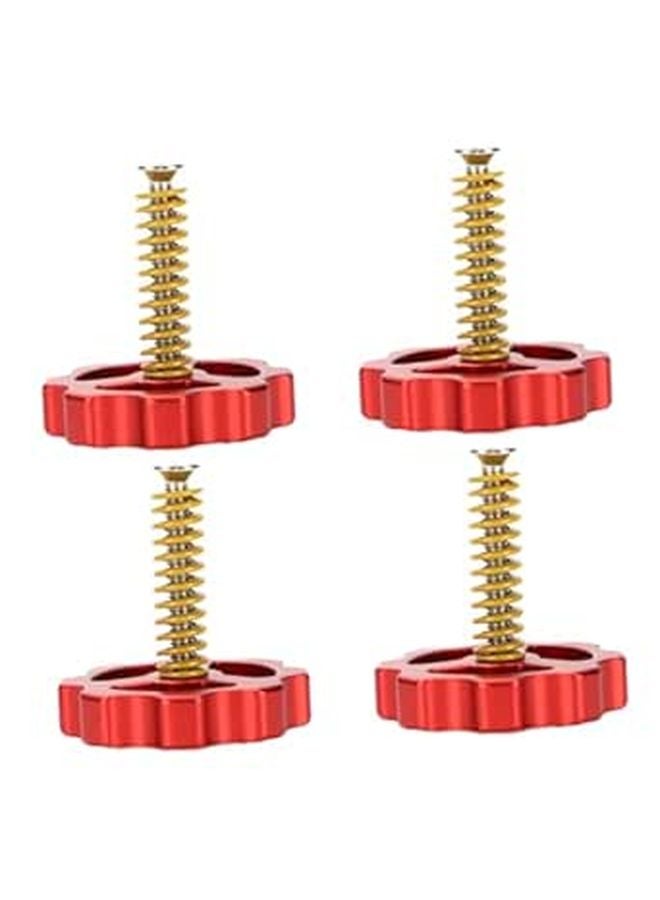M4 Hot Bed Leveling Nut Set 4pcs Spring Screws for 3D Printer Easy Adjustment - Image 1