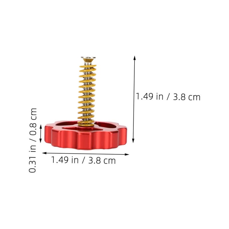 M4 Hot Bed Leveling Nut Set 4pcs Spring Screws for 3D Printer Easy Adjustment - Image 3