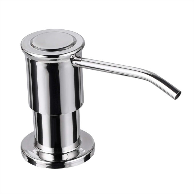 SINK SOAP DISPENSER STAINLESS STEEL PUMP HEADBUILT IN DESIGN REFILL LIQUID FROM THE TOP WITH 17 OZ BOTTLE315 INCH THREADED TUBE CHROME
