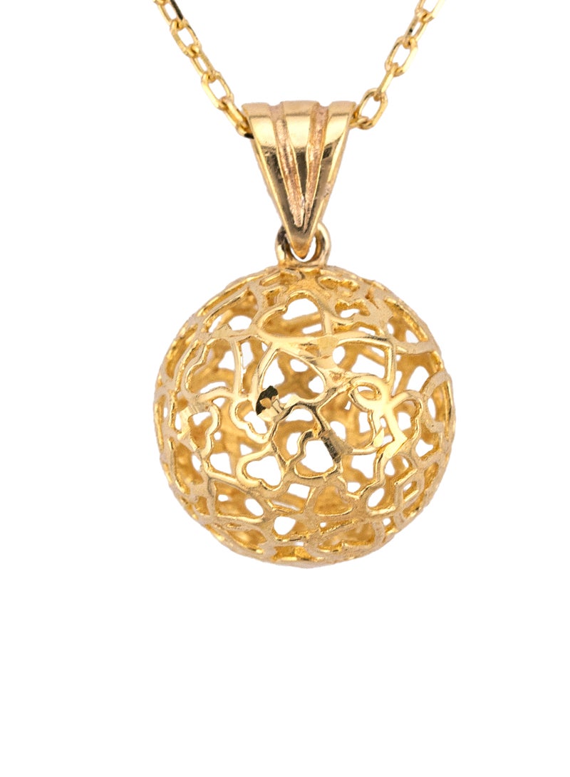 AAZ Jewellery L.L.C Sphere Hearts 18k Gold Plated Sterling Silver Necklace - Image 1