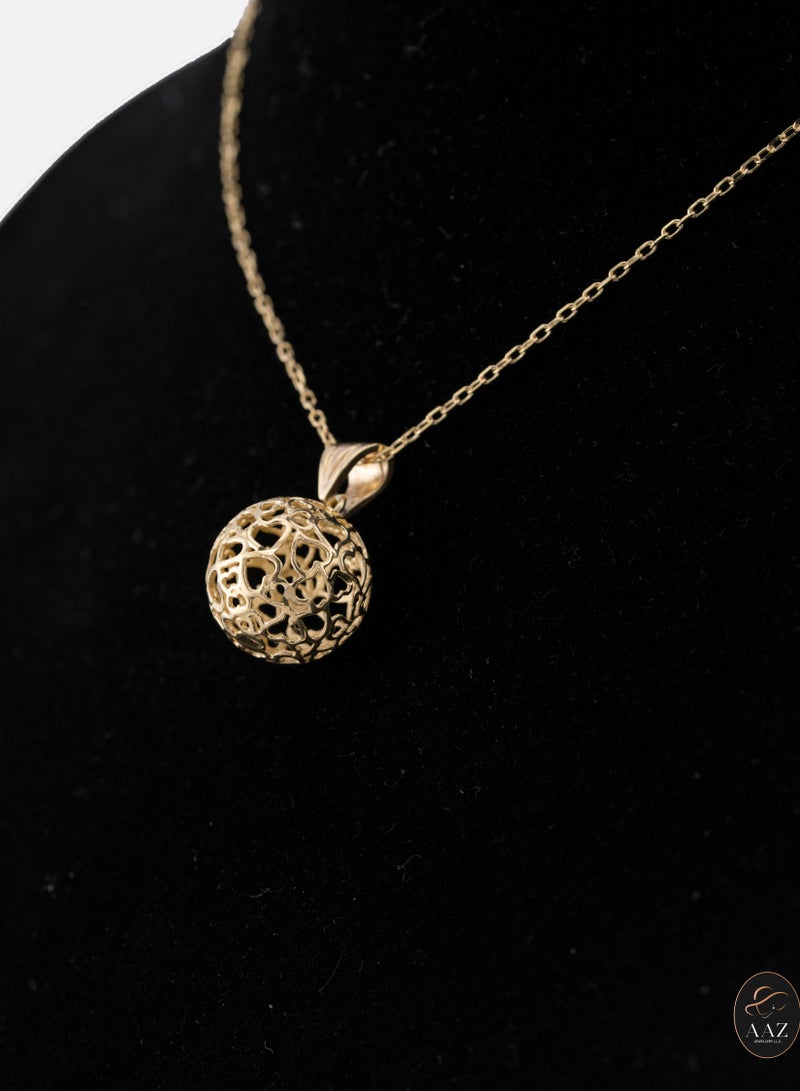 AAZ Jewellery L.L.C Sphere Hearts 18k Gold Plated Sterling Silver Necklace - Image 4
