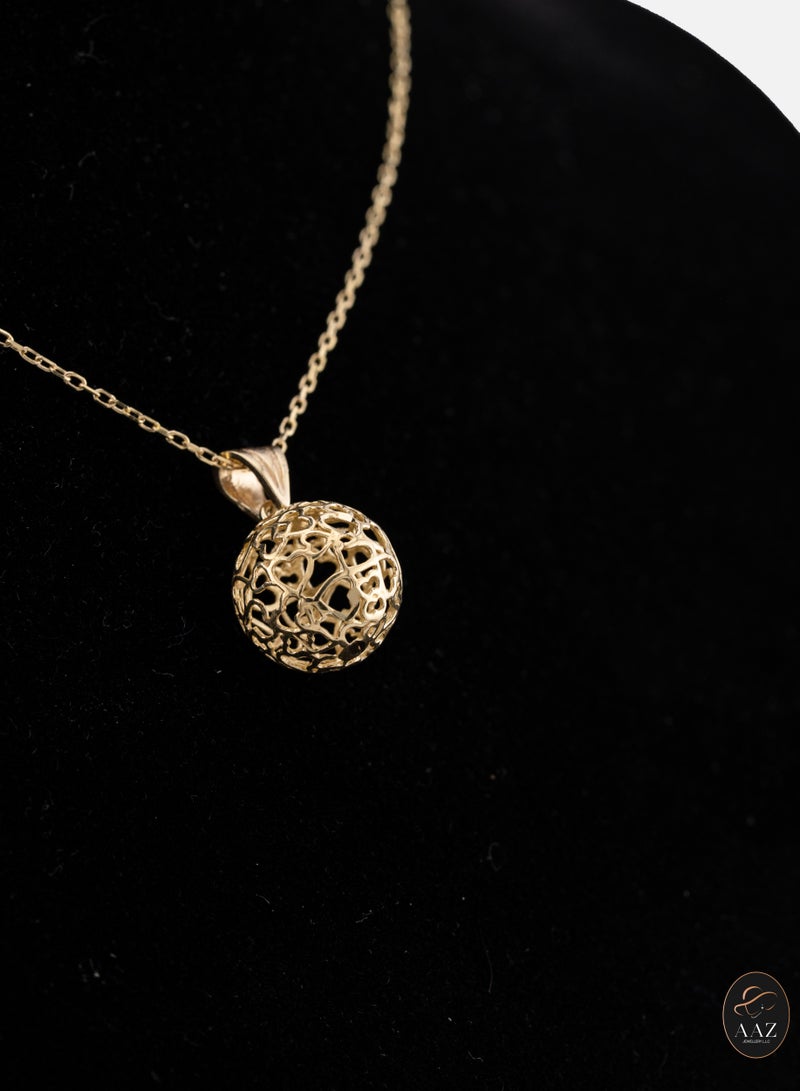 AAZ Jewellery L.L.C Sphere Hearts 18k Gold Plated Sterling Silver Necklace - Image 3