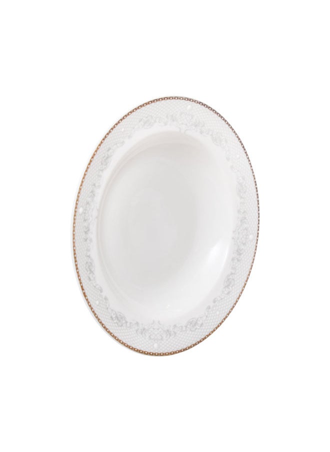 Royal Porcelain Royal Porcelain | Deep Plate | Victoran Lace Gold | 23 CM  - Image 3