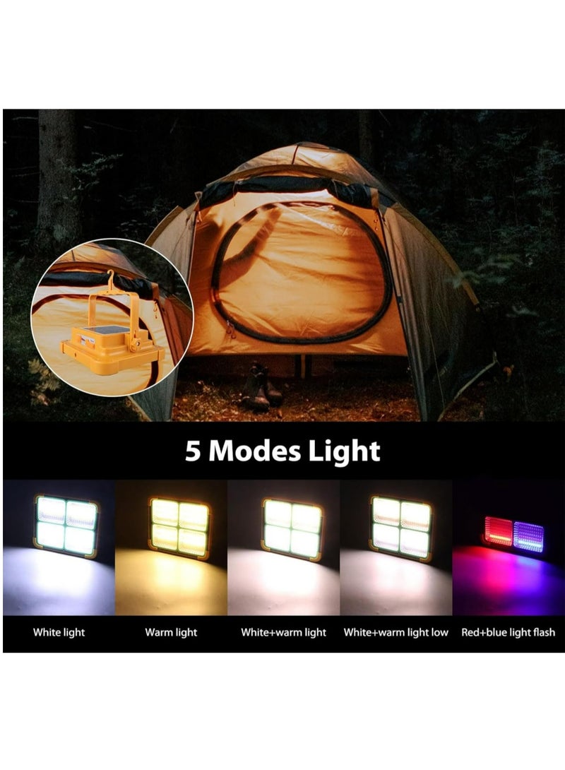 Rechargeable Solar LED Light, 288 LED Chips, 10000 Lumens Strong lighting, Solar and USB charging, Supports Mobile charging through USB out - Image 4