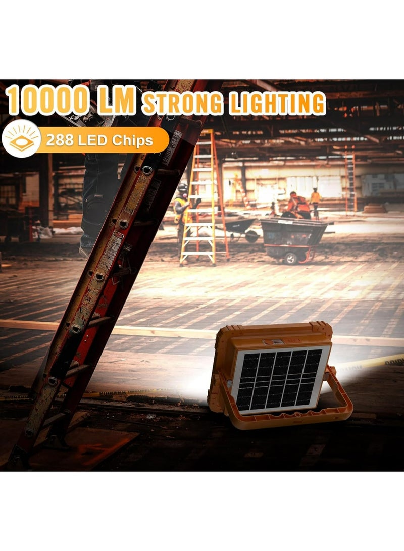 Rechargeable Solar LED Light, 288 LED Chips, 10000 Lumens Strong lighting, Solar and USB charging, Supports Mobile charging through USB out - Image 2