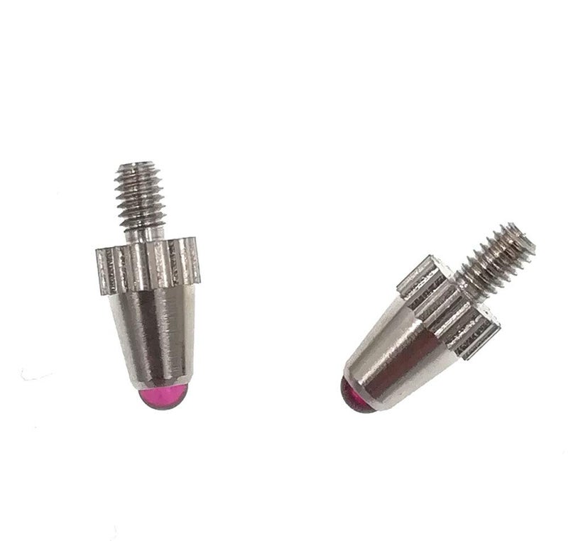 suxing 2 Contact Points for Dial Indicators and Linear Gage Ruby Tips M2.5 Thread (Ruby) - Image 1