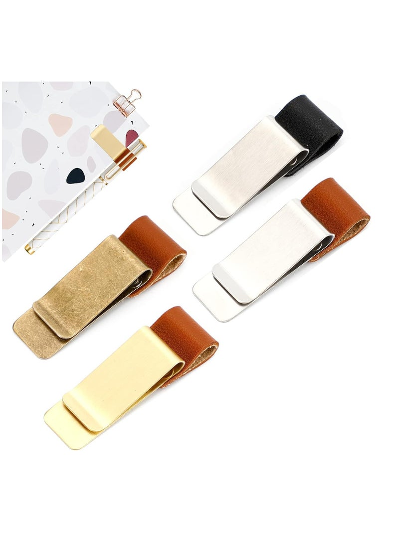 Oasisgalore 4 Pcs Pen Clip for Notebook, Pen Loop Holder for Notebooks, Pen Sleeve Pen Clips for Journal  - Image 3