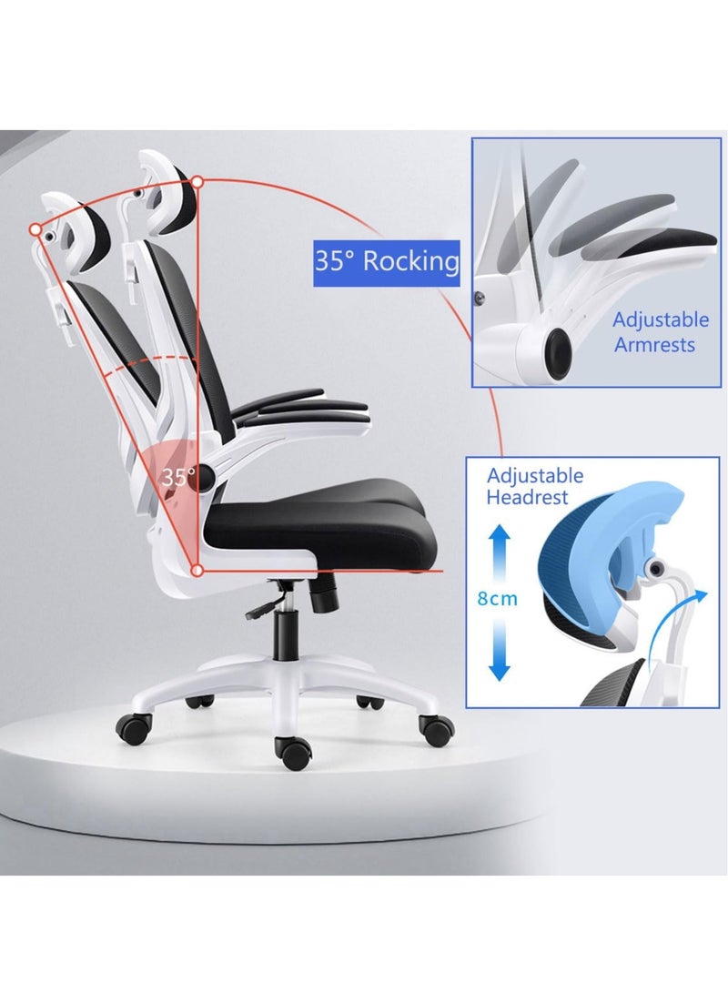 Generic Ergonomic Office Chair, Gaming Chair, Desk Chair, Computer Chair, Swivel Chair with Adjustable Headrest and Flip-up Armrests, Work Chair, Height Adjustable(V3)  - Image 4