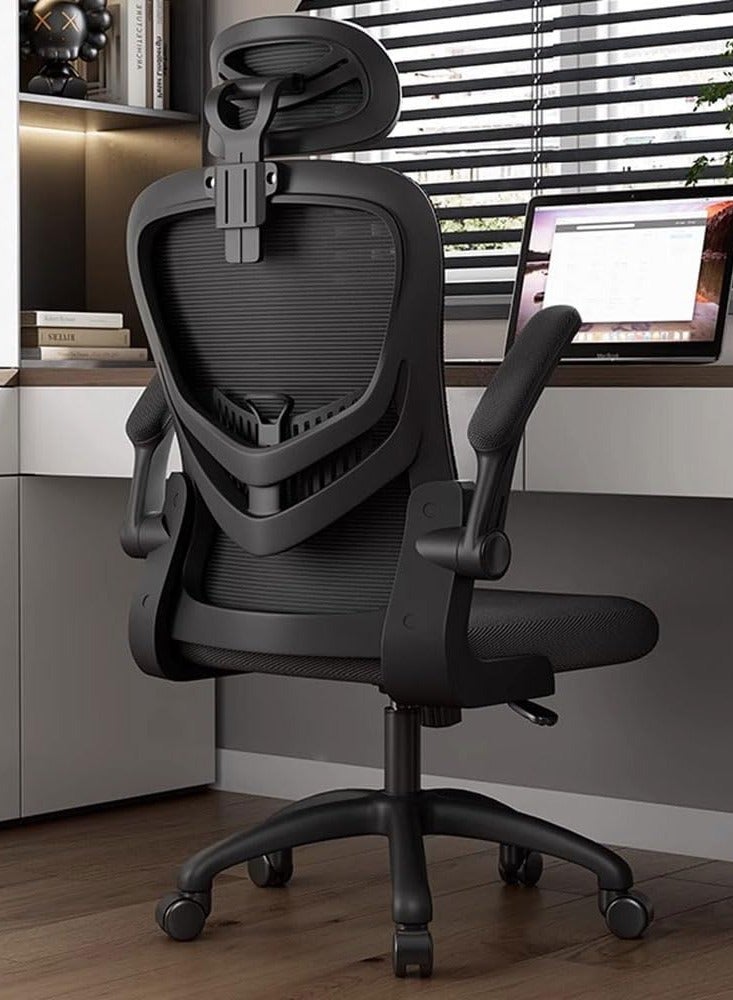 Ergonomic Office Chair, Gaming Chair, Desk Chair, Computer Chair, Swivel Chair with Adjustable Headrest and Flip-up Armrests, Work Chair, Height Adjustable(V3)