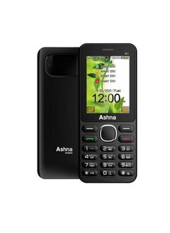 Ashna K4 Mobile 4 Sim Supporting Black