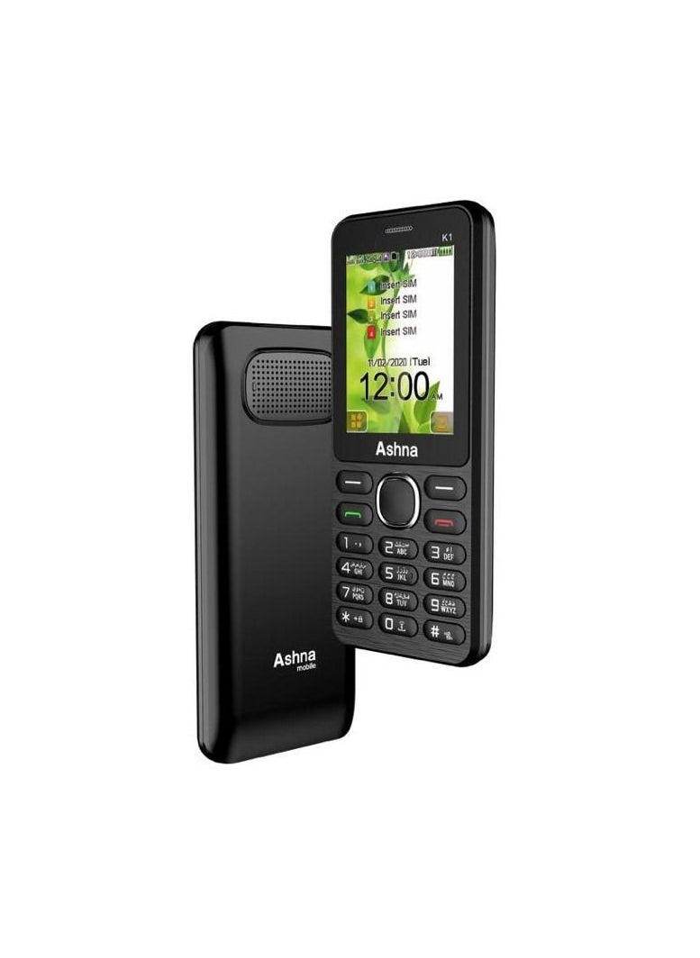 Marrkhor - Ashna K4 Mobile 4 Sim Supporting Black - Image 1