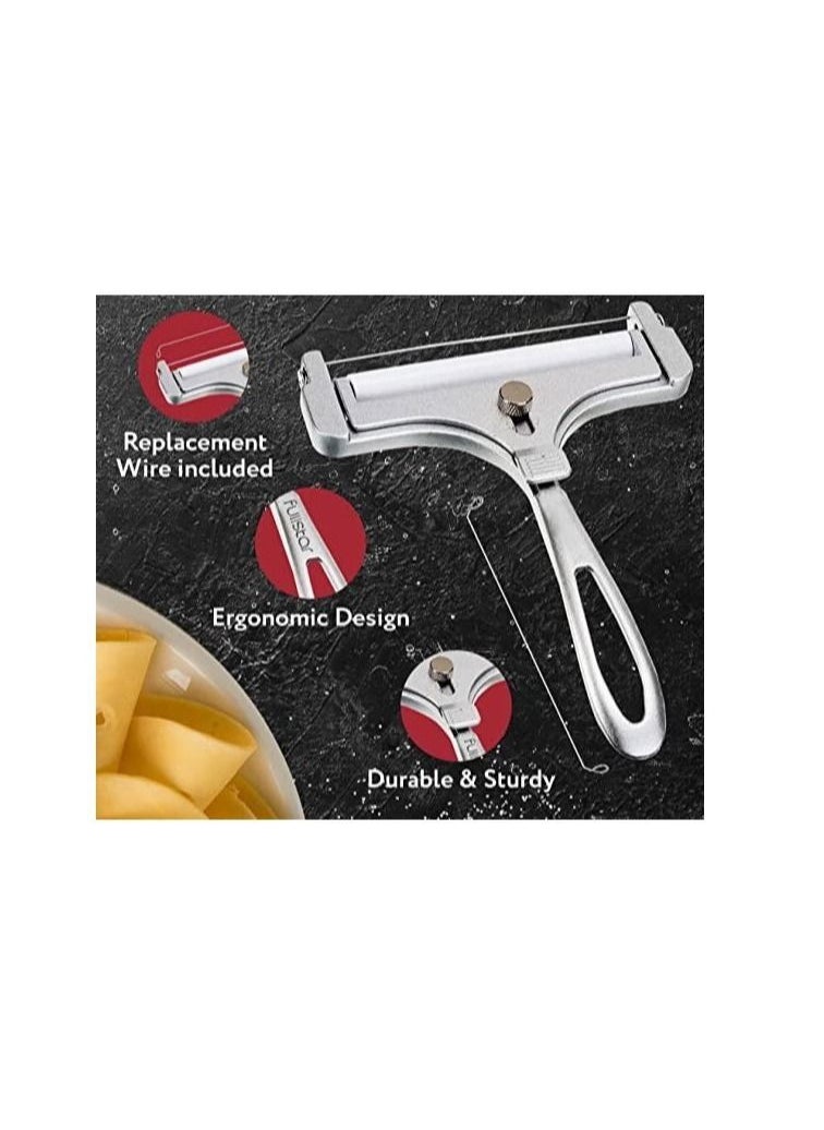 Generic - Cheese Slicer Handheld - Cheese Cutter Cheese Slicers for Block Cheese Heavy Duty Wire Cheese Slicer Adjustable Cheese Slicer Cheese Wire Cutter Wire Cheese Cutters For Block Cheese - Image 1
