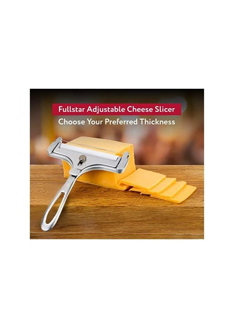 Generic - Cheese Slicer Handheld - Cheese Cutter Cheese Slicers for Block Cheese Heavy Duty Wire Cheese Slicer Adjustable Cheese Slicer Cheese Wire Cutter Wire Cheese Cutters For Block Cheese - Image 1