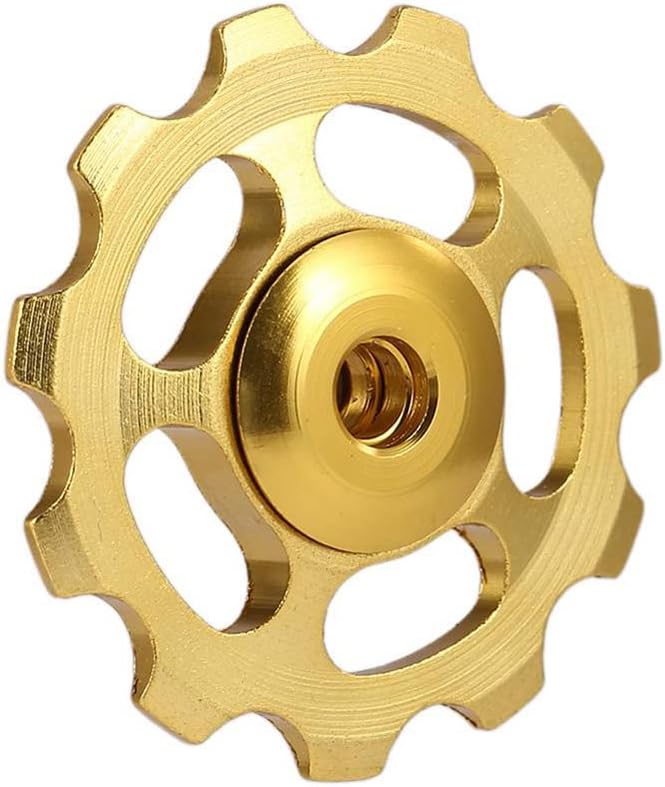 woobles Bike Derailleur Pulley,  Metal Bicycle Guide Roller Idler Bicycle Rear Derailleur Aluminum Alloy Bicycle Derailleur Accessory for 11-Tooth Mountain Road Bikes Bicycle - Image 1