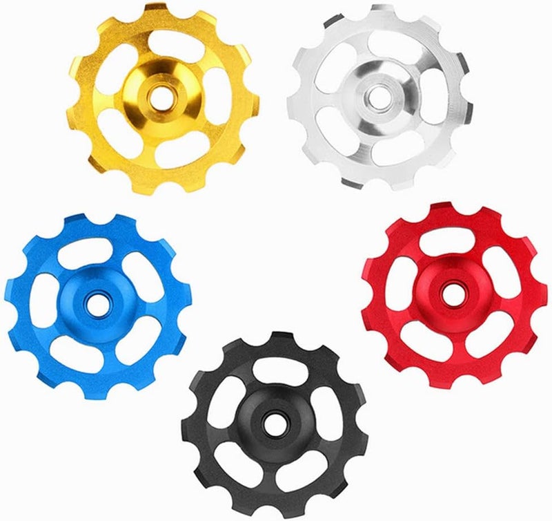 woobles Bike Derailleur Pulley,  Metal Bicycle Guide Roller Idler Bicycle Rear Derailleur Aluminum Alloy Bicycle Derailleur Accessory for 11-Tooth Mountain Road Bikes Bicycle - Image 5