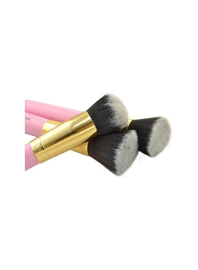 مجموعة فرش مكياج من 10 قطع، مصنوعة من ألياف صناعية فاخرة، لمزج كريم الأساس، وبودرة الوجه، وأحمر الخدود، وخافي العيوب، وظلال العيون. - Image 4