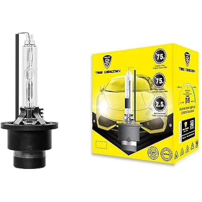 TBS DESIGN D4S Hid Xenon Bulbs High Brightness 35W 6000K Cool White Car Bulb - Image 1