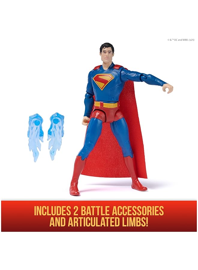 DC Comics Superman Green Lantern Epic Strike Action Figure 15 Cm Tall Authentic Movie Styling Includes 2 Accessories Kids’ Toys For Boys And Girls Aged 4 And Up - Image 4