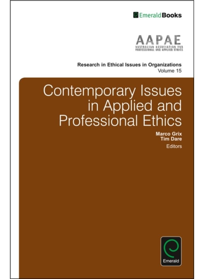 Contemporary Issues in Applied and Professional Ethics - Hardback