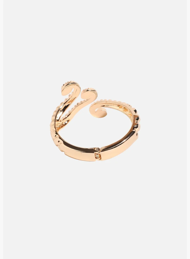 SOHI Gold Plated Designer Stone Party Wear Bracelet For Women