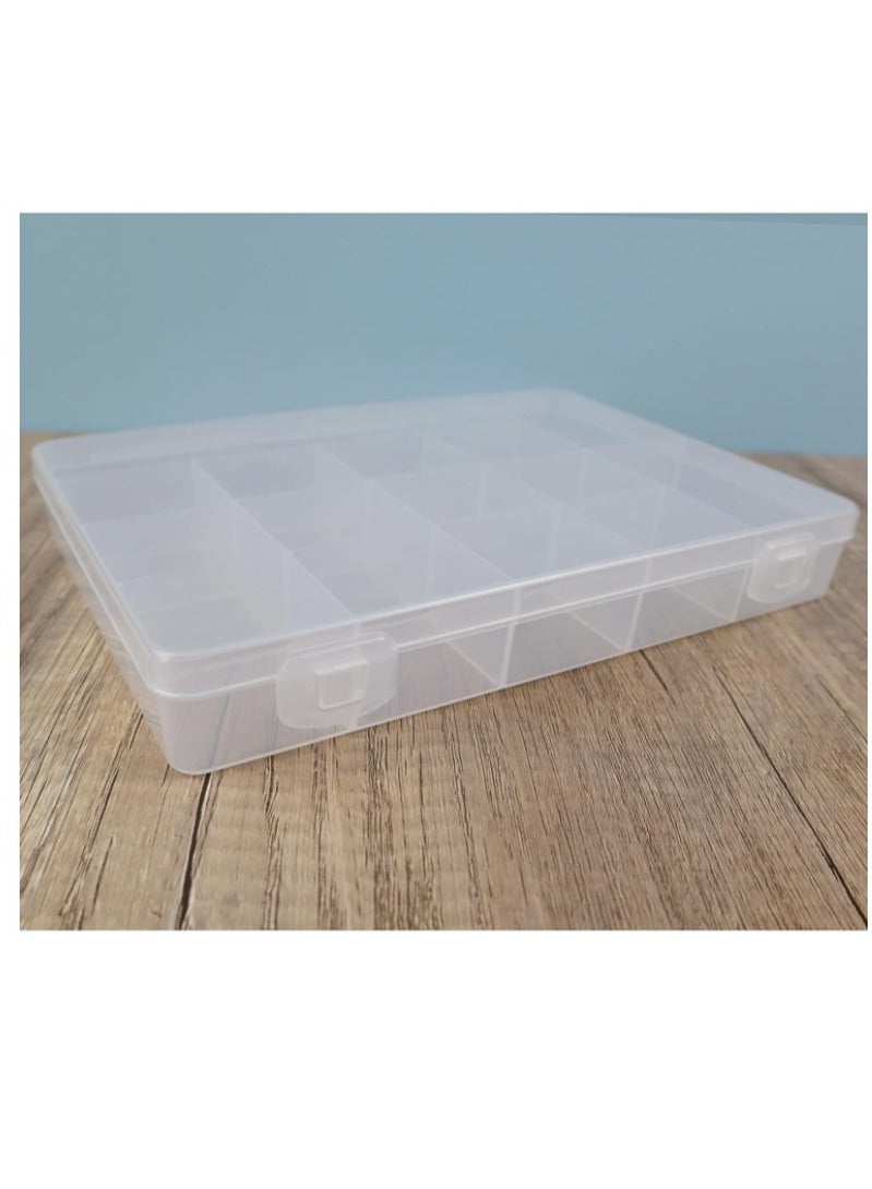 Grab Mantra 4 Pack 20 Grids Plastic Storage Jewellry Organizer Boxes with Adjustable Dividers (4x5)  - Image 2