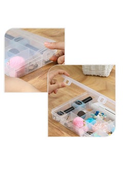 Grab Mantra 4 Pack 20 Grids Plastic Storage Jewellry Organizer Boxes with Adjustable Dividers (4x5)  - Image 4