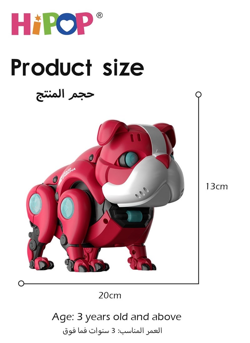 HIPOP Electric Toy Remote Control Robot Dog Mini,Early Education Children's Toys,Colorful Lighting and Realistic Sound Effects,Children's Voice-Activated Electric Toy  - Image 4