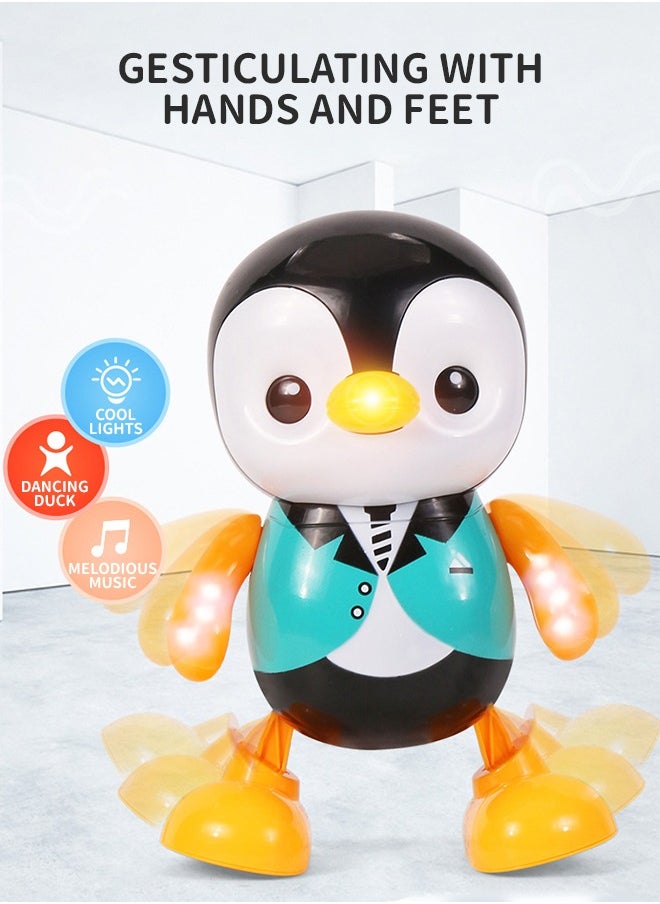 GROIC - Penguin Dancing and Singing Musical Toys for Toddlers, Infant and Baby Educational Learning Toys Moving Walking Dancing Toys with Music and Lights Gifts for Kids - Image 1
