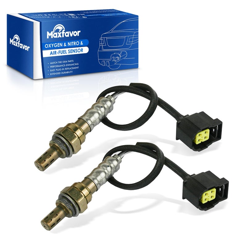 MAXFAVOR 2 قطع استبدال حساس الأكسجين لسيارات كرايسلر 300 2011 2012 2013 2014 دودج تشالنجر تشارجر دورانجو جيب جراند شيروكي 2344545 x2 حساس O2