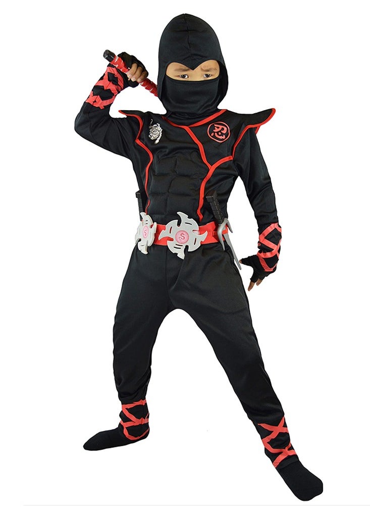 Al Aoyama - Creations Ninja Costume for Kids, Deluxe Ninja Costume for Boys Dress Up - Image 1