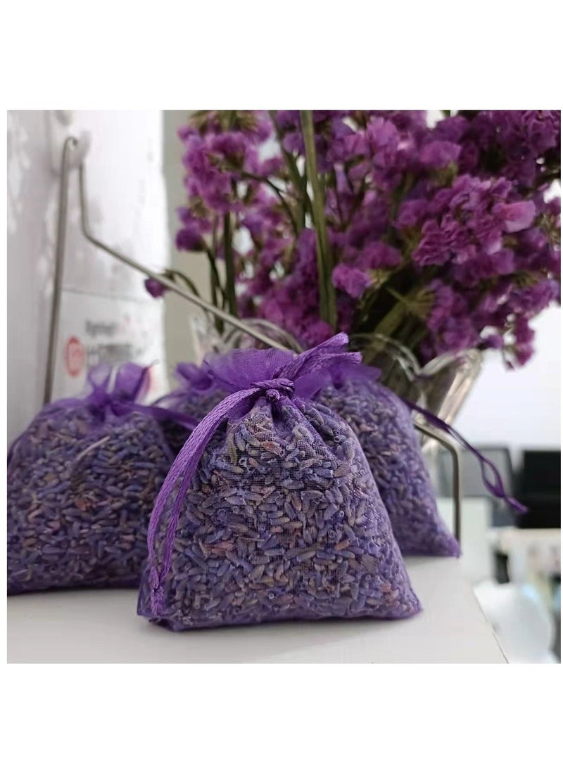 5A Lavender Sachet 10g 10pcs Natural Lavender Dried Flower Bag Scent Sachet Drawer Freshener Premium Grade Dried Lavender Deodorizer Freshener for Drawers and Closets Home Car Fragrance Product  - Image 2
