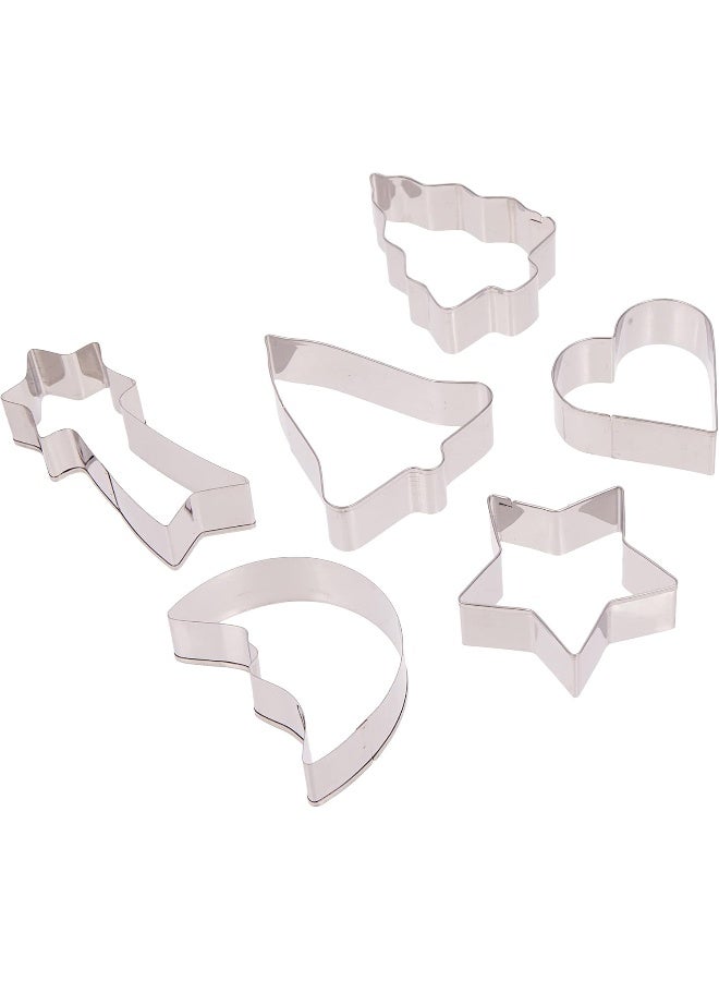 Prestige Biscuit Cutters 6 Piecepr5686, Silver, Stainless Steel Silver 2.2x18.4x12.6cm - Image 2