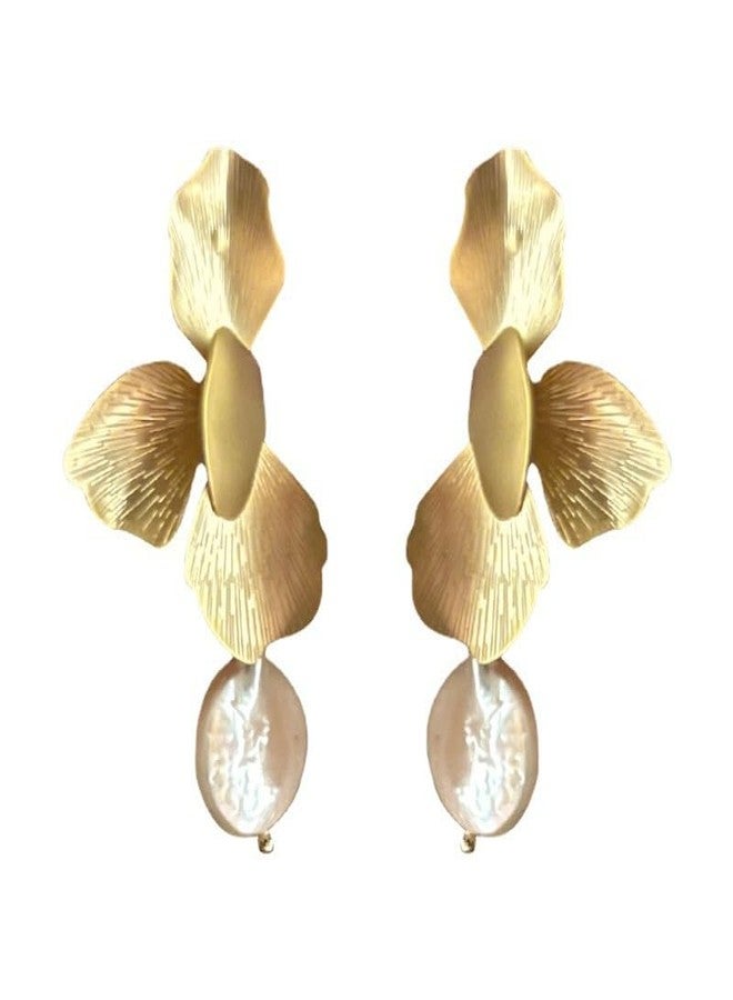 AMAAL Earrings For Women & Girls Stylish | Western Korean Earrings Bali | Butterfly| Stud Earrings Set for Women Moti Accessories Aesthetic | Fashion American Diamond AD CZ Gold Stud earinging 93 - Image 1