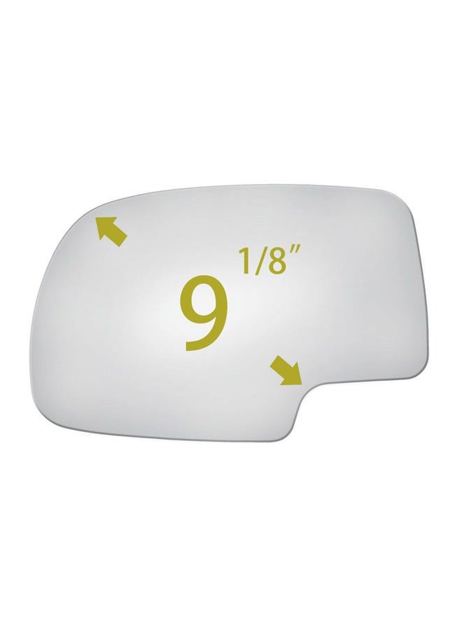 BOOLEE Mirror Glass Replacement fit for 1999-2006 GMC SIERRA CHEVY SILVERADO 2000-2006 GMC YUKON CHEVY SUBURBAN TAHOE Driver Left Side Flat Glass With Adhesives - Image 3
