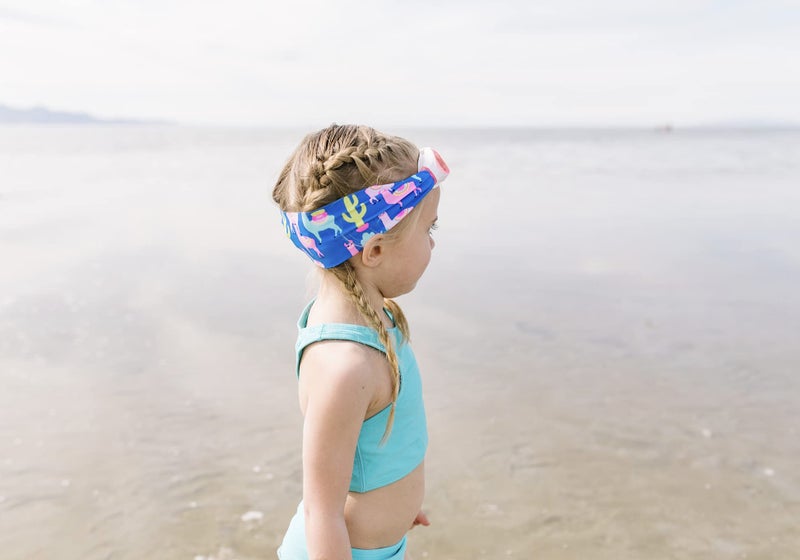 Splash Place KIDS SWIM GOGGLES with Fabric Strap - LLAMA FIESTA | Fun, Fashionable, Comfortable - Tangle-Free, Swimming Goggles for Kids, Comfy Fabric Strap Goggles - Image 5