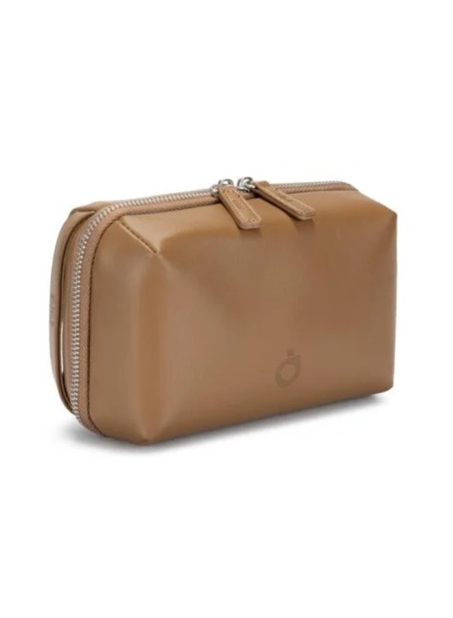 Alot Elegant Quilted Purse PU Leather Handbag with 1-Liter Capacity and Multiple Pockets for Daily Use - Brown - Image 2