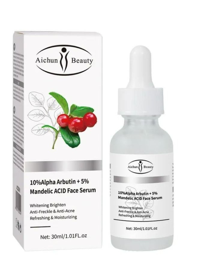 Aichun beauty 10% Alpha Arbutin + 5% Mandelic ACID Face Serum 30ml  - Image 1