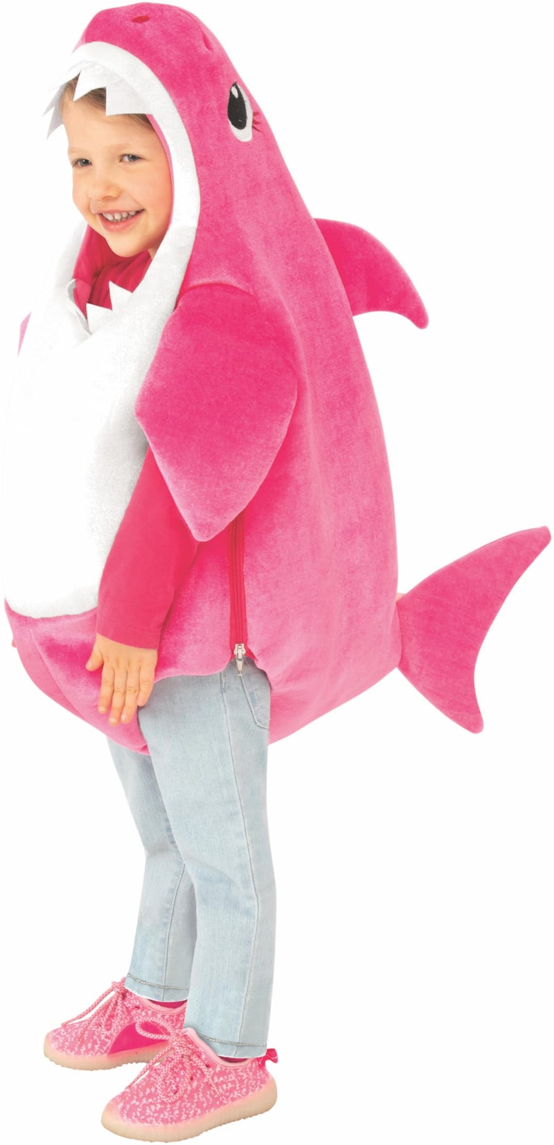 Rubies Baby Shark Mommy Shark Costume with Sound Chip for Kids Girls Small