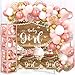 FRIGG Rose Gold Baby Shower Decorations for Girl Rose Gold Pink Balloon Arch Garland Kit with Baby Boxes with Letters Baby Girl Backdrop and Tablecloth for Butterfly Baby Shower Decor Girl Birthday - Image 2