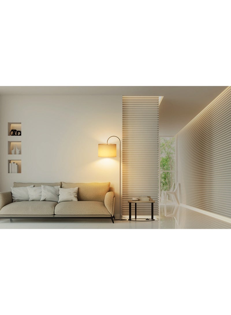 مصباح أرضي عصري احترافي مع جهاز تحكم عن بعد - مصباح قراءة LED قابل للتعتيم بثلاثة ألوان مع رأس مصباح قابل للتعديل ومفتاح قدم لغرفة المعيشة/غرفة النوم - Image 3