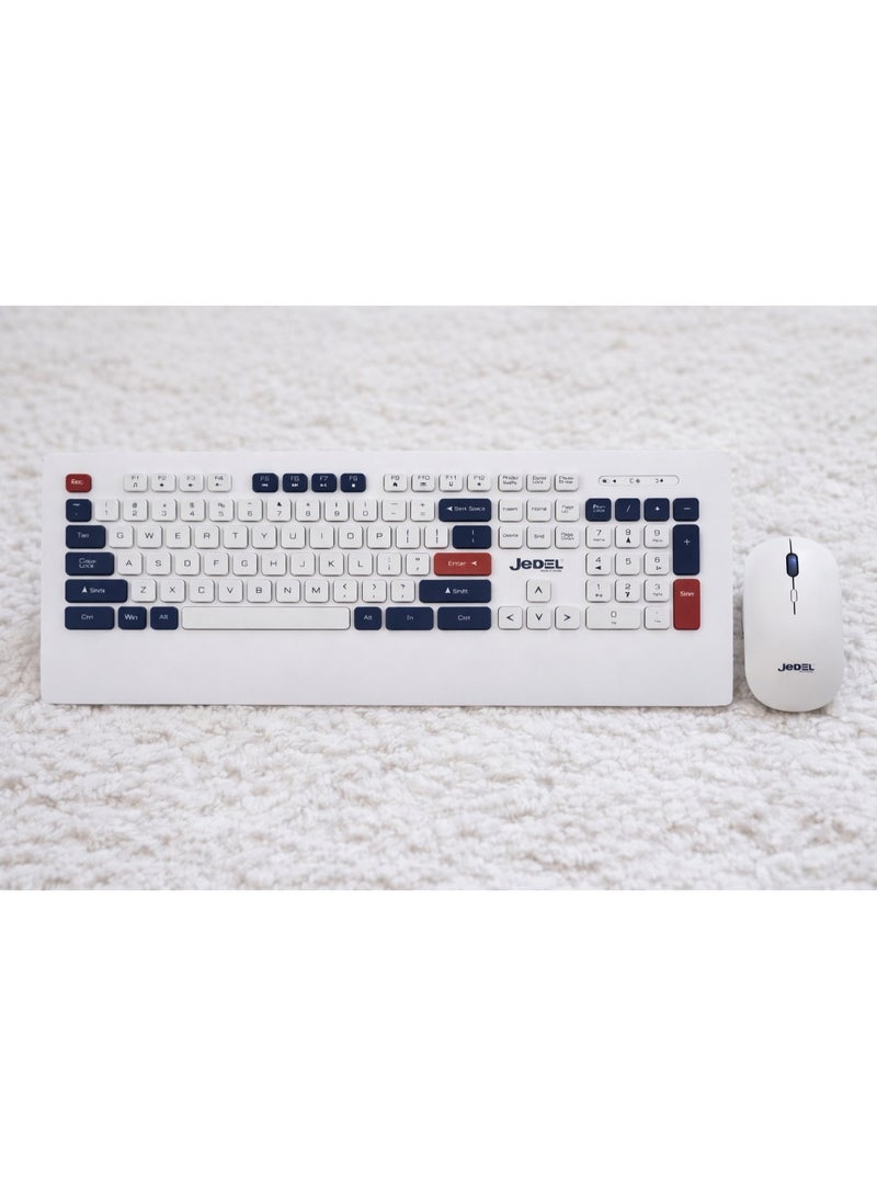 جي ديل مجموعة لوحة المفاتيح والماوس اللاسلكية JEDEL WS671 - Image 4