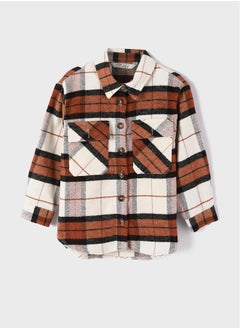 Plaid Long Sleeve Girl Shirt - pzsku/ZBBF987FDC0741BF34F9FZ/45/_/1735652099/0bef6615-b3c5-4535-8184-ec688da821bb