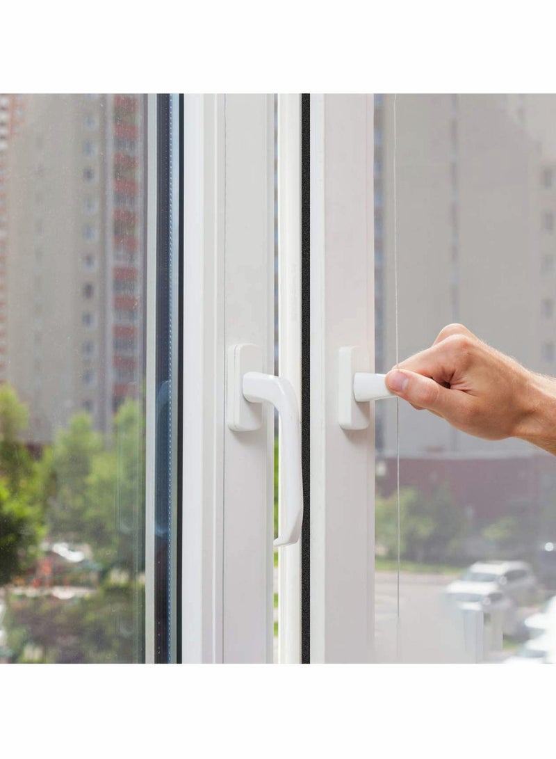 Seal Tape, Strong Adhesive Soundproof Shockproof Gap Sealing Foam Rubber Weather Stripping Strip Tape for Home Window Door Draught Excluder Air Conditioner 8 Rolls of 1M Long Each - Image 2