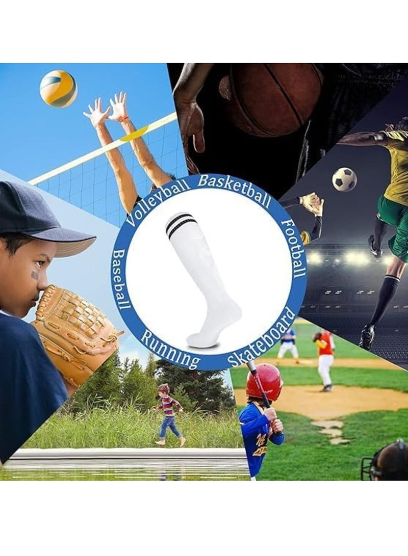 اسرلي وايت 4 أزواج من جوارب كرة القدم للأطفال (لونين) - Image 4